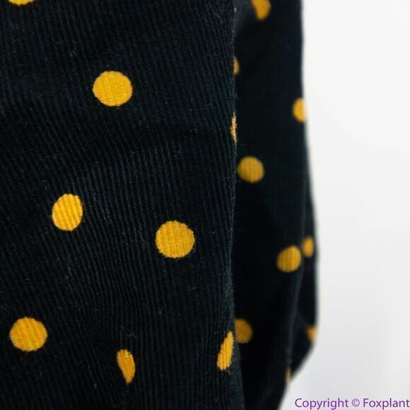 NEW Madewell Corduroy Puff-Sleeve Wrap Top in Oval Dot, S - Picture 12 of 16